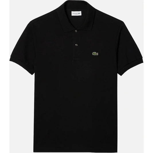 Men's Lacoste Men's Black Classic Short Sleeved Polo Shirt - Size: 40/Regular