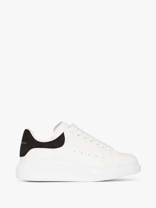 Alexander McQueen White And Black Oversized Sneakers - Women's - Rubber/Calf Leather