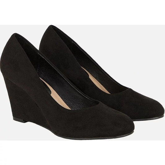 Women's Dorothy Perkins Womens/Ladies Duke Wedge Court Shoes - Black - Size: 3