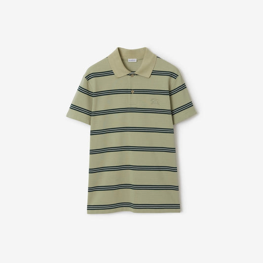 Burberry Striped Cotton Polo Shirt