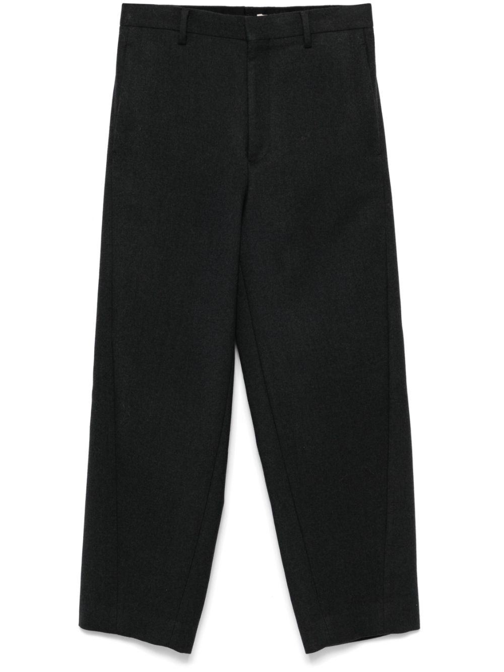 Auralee Light Melton Slacks Trousers - Men's - Cupro/Wool