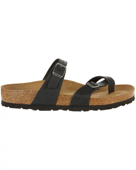 Birkenstock Mayari Oiled Nubuck Womens Sandals Colour: Black