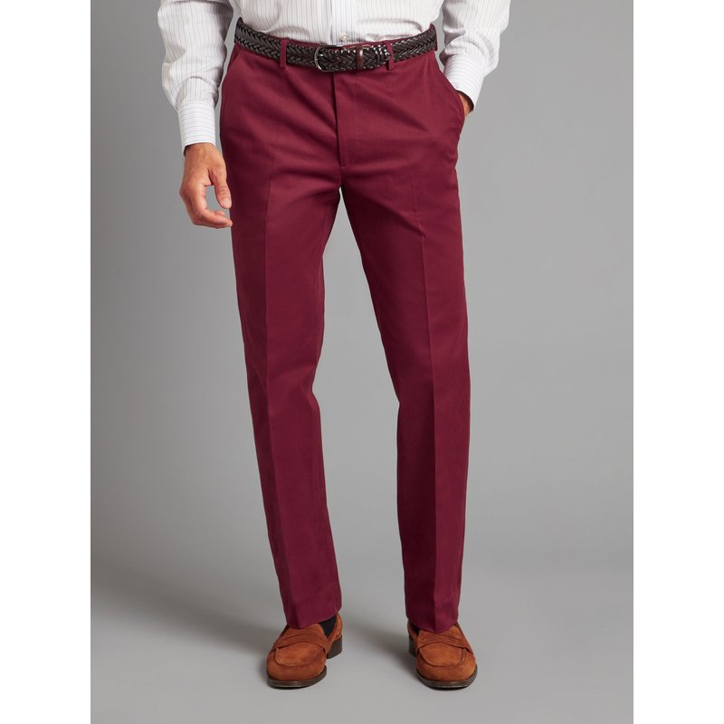 Oliver Brown Moleskin Trousers - Maroon