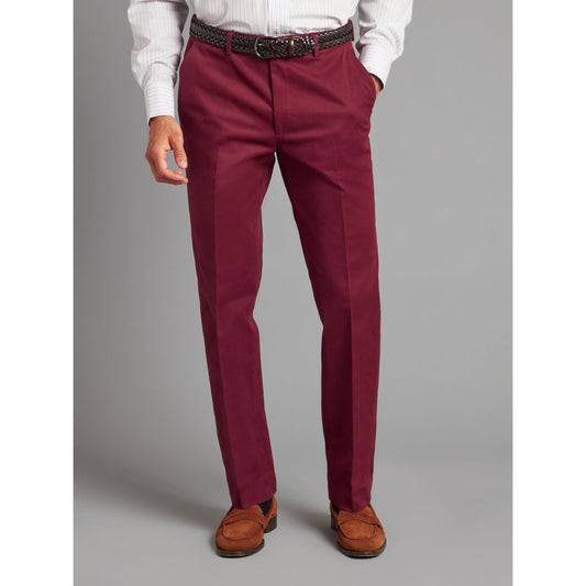 Oliver Brown Moleskin Trousers -  Maroon