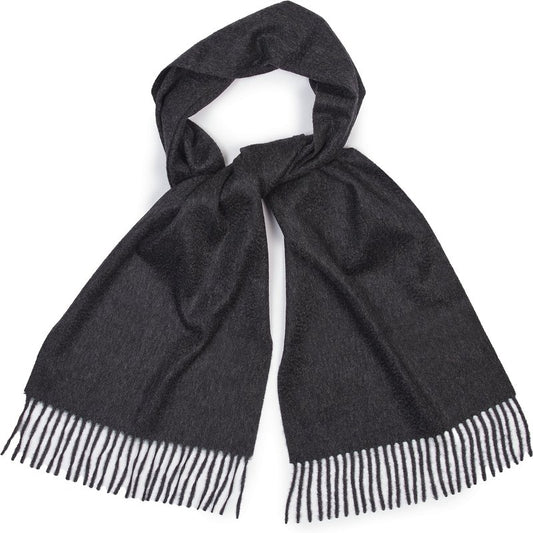 Oliver Brown Cashmere Scarf - Charcoal