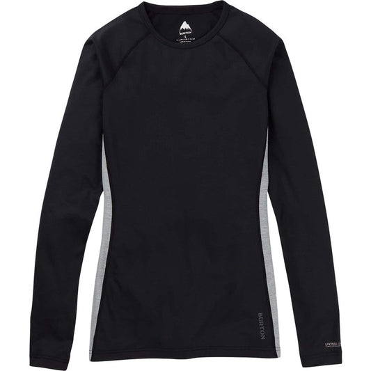 Burton Women's Midweight X Base Layer Crewneck, True Black, M