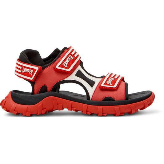 Camper CAMPER Drift Trail Sandal - Sandals for Men - Red,Black,White, size 5.5, Cotton fabric/Smooth leather