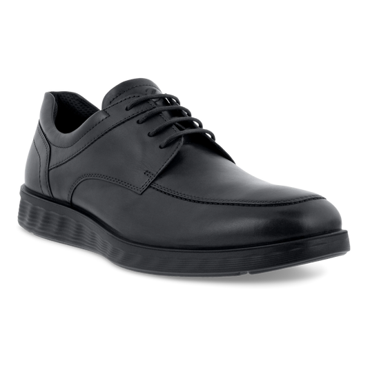 Ecco S Lite Hybrid - Men's Leather Apron Derby Shoe - Black