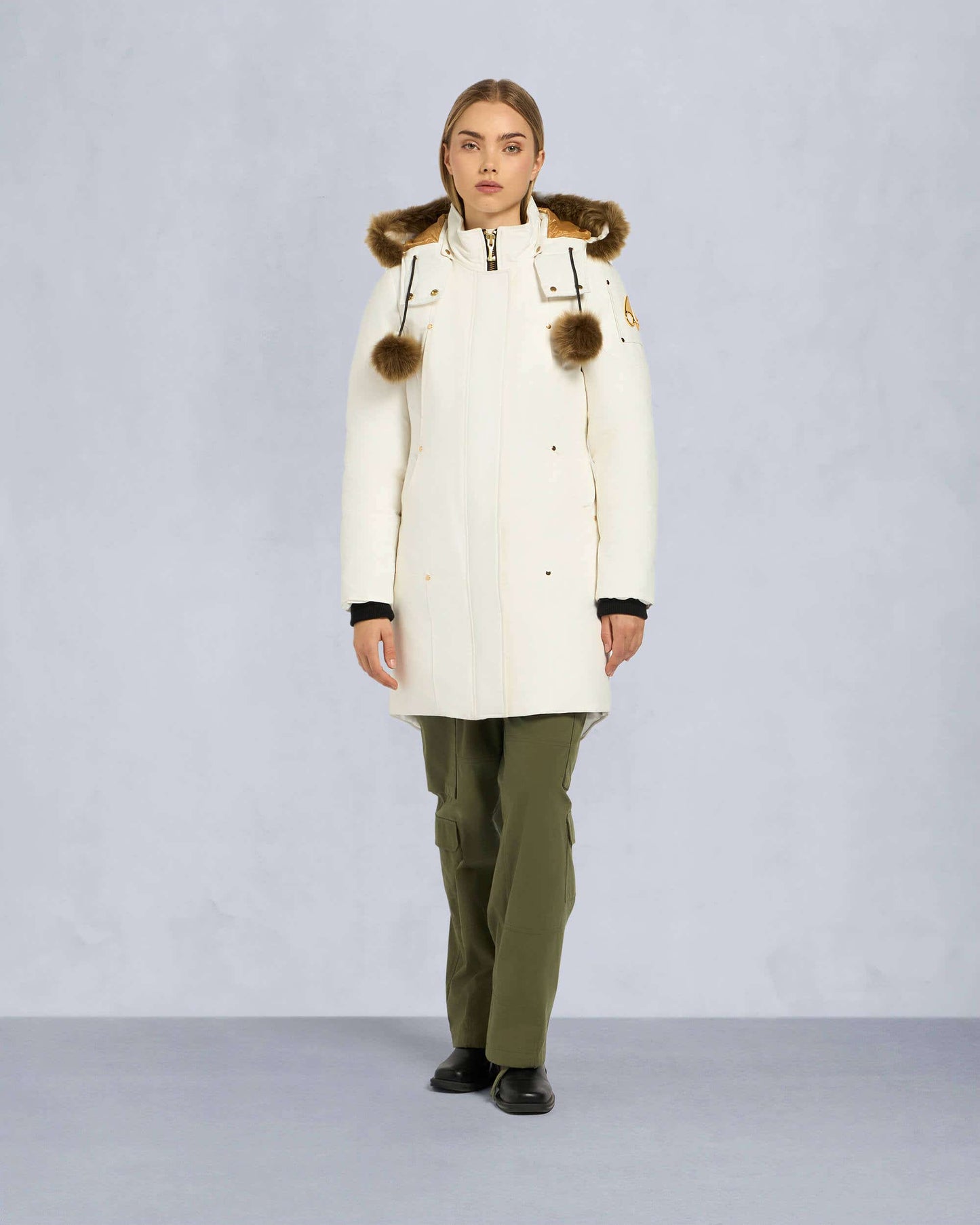 Moose Knuckles GOLD SERIES GRAND METIS PARKA-Milky Way / Brown Toscana Shearling-3XL