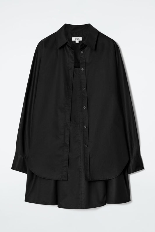 Cos LAYERED TRAPEZE SHIRT DRESS