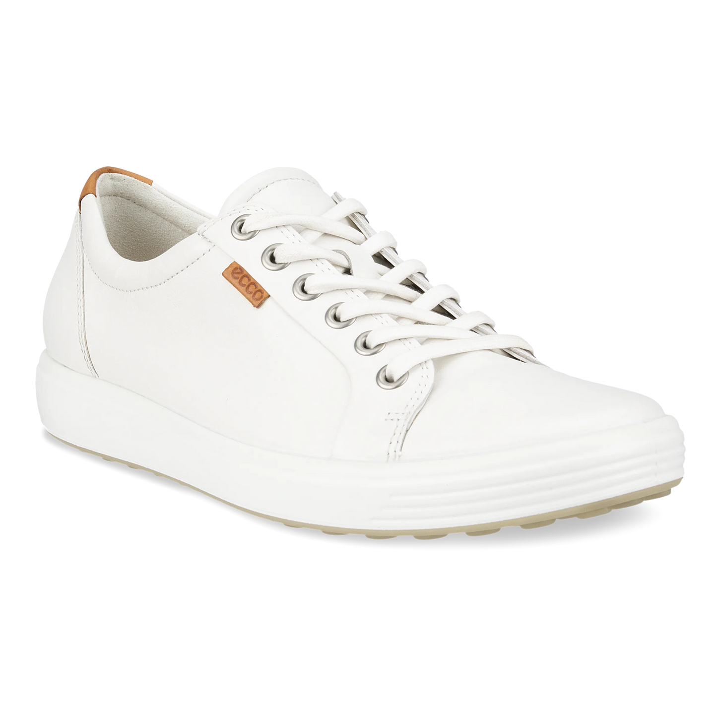 Ecco Soft 7 W - Women's Leather Trainer - White