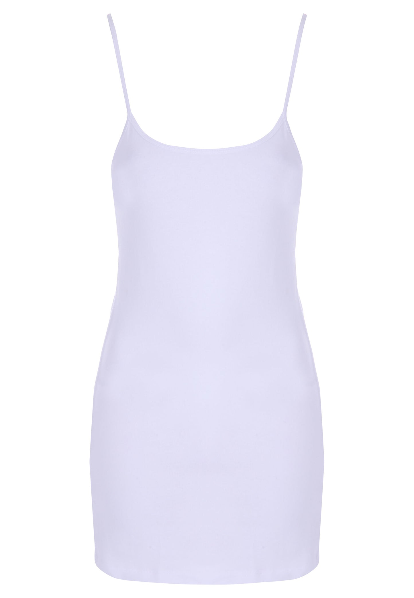Peacocks Womens White Stretch Longline Cami Vest