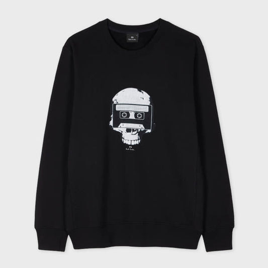 PS Paul Smith Black 'Skull Tape' Sweatshirt