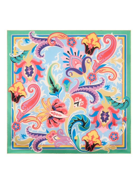 Etro Floral Silk Scarf