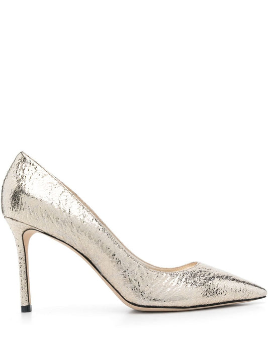 Jimmy Choo 85mm Romy Pumps - Women's - Fabric/Calf Leather