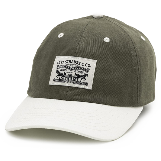 Levi's Relaxed Dad Heritage Cap in Olive