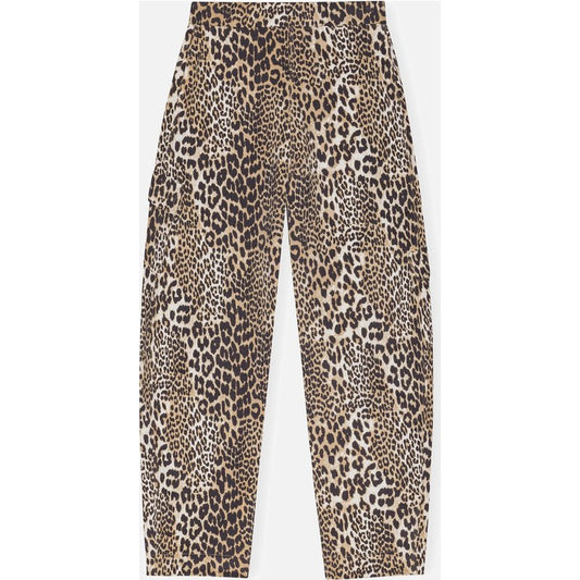 Ganni Women's Heavy Fleece Pants - Leopard - XS