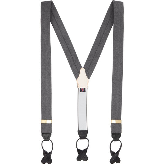 Oliver Brown Wool Braces - Grey