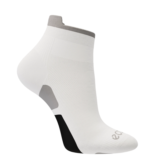 Ecco Tech Tour Lite Ankle-Cut - Unisex Ankle Socks - White
