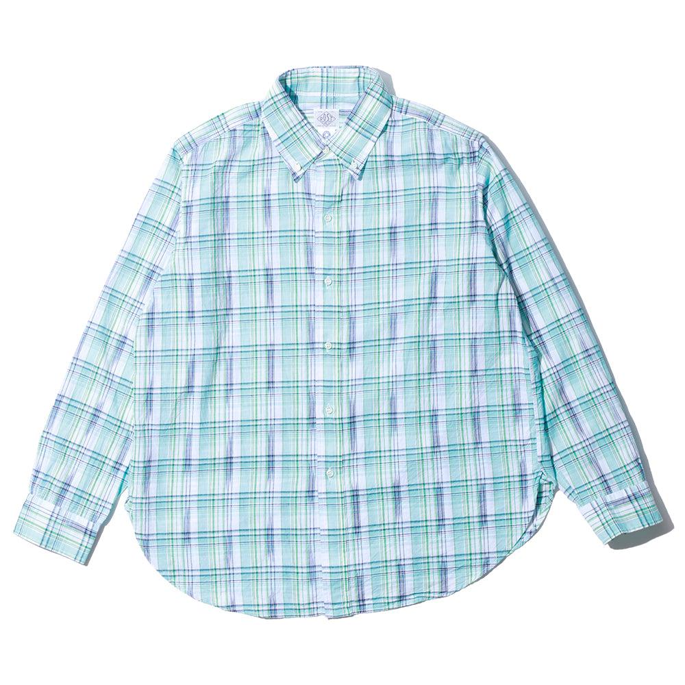 Post Overalls BD2 IKAT Madras Shirt Peppermint