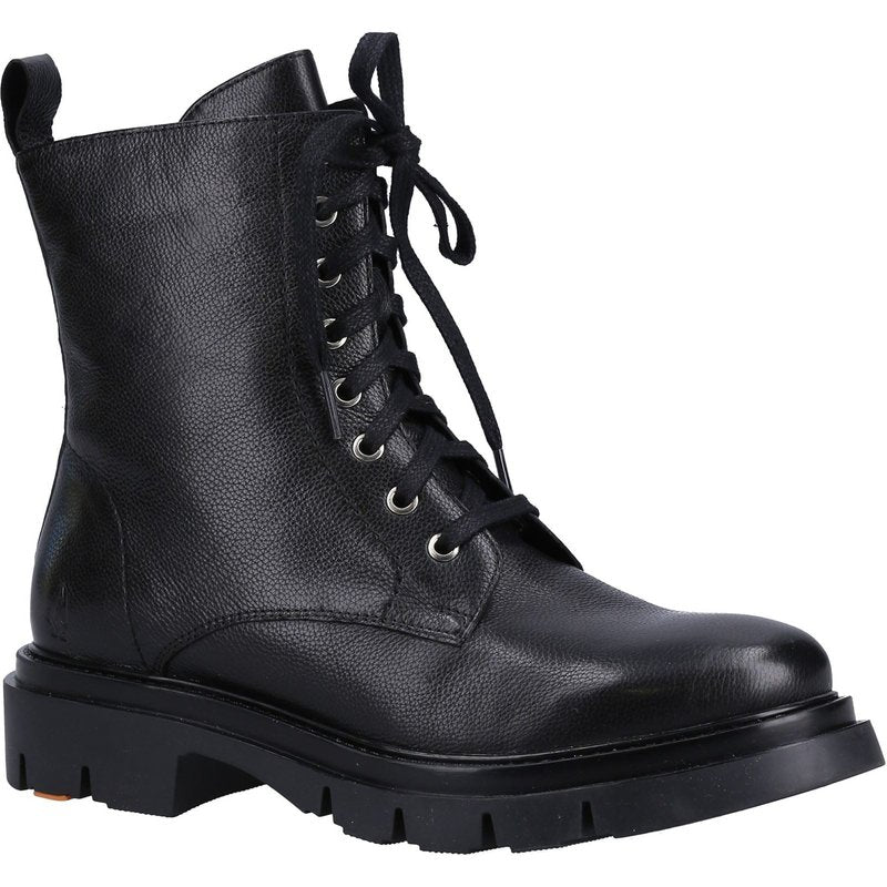 Hush Puppies Rhea Leather Women's Black Boots