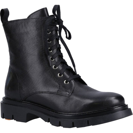 Hush Puppies Rhea Leather Women's Black Boots