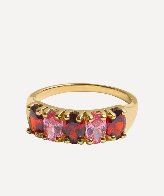 Anna + Nina Gold-Plated Coucou Ring 16 Luxury