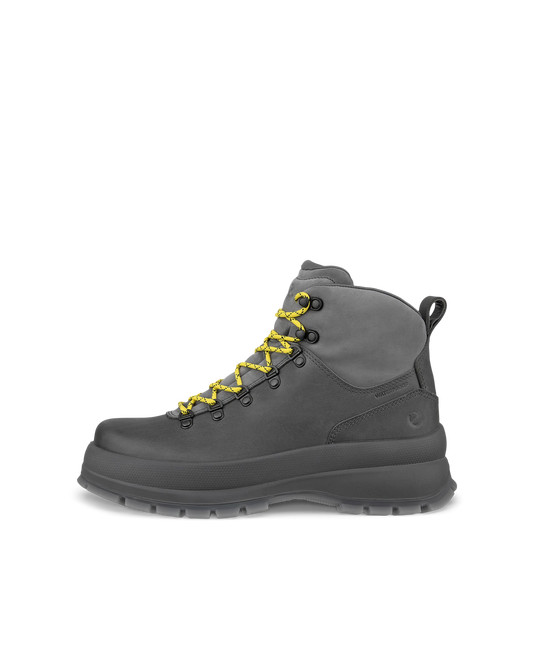 Ecco Track 30 M - Men's Leather Waterproof Lace-Up Boot - Grey