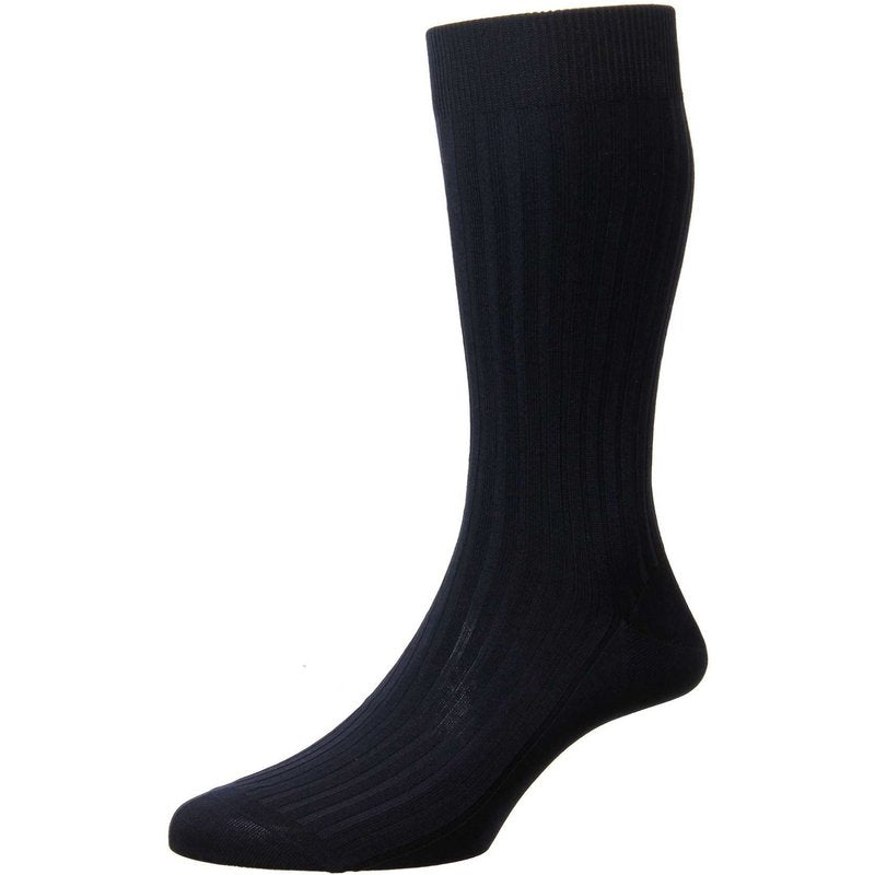 Oliver Brown Short Cotton Socks - Navy