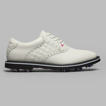 G Fore Men's Gallivanter G/Lock Leather Saddle Golf Shoe-Snow