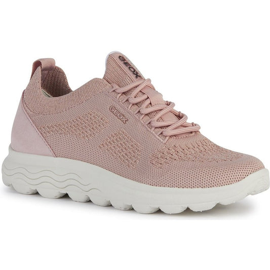 Geox D Spherica a Leather Women's Light Rose Trainers