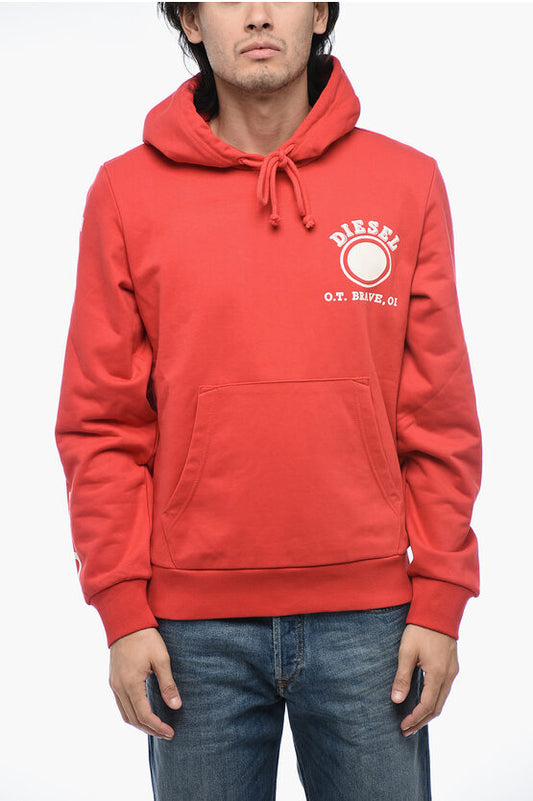 Diesel S-GINN-HOOD-K21 Hoodie Sweatshirt with Logo Print
