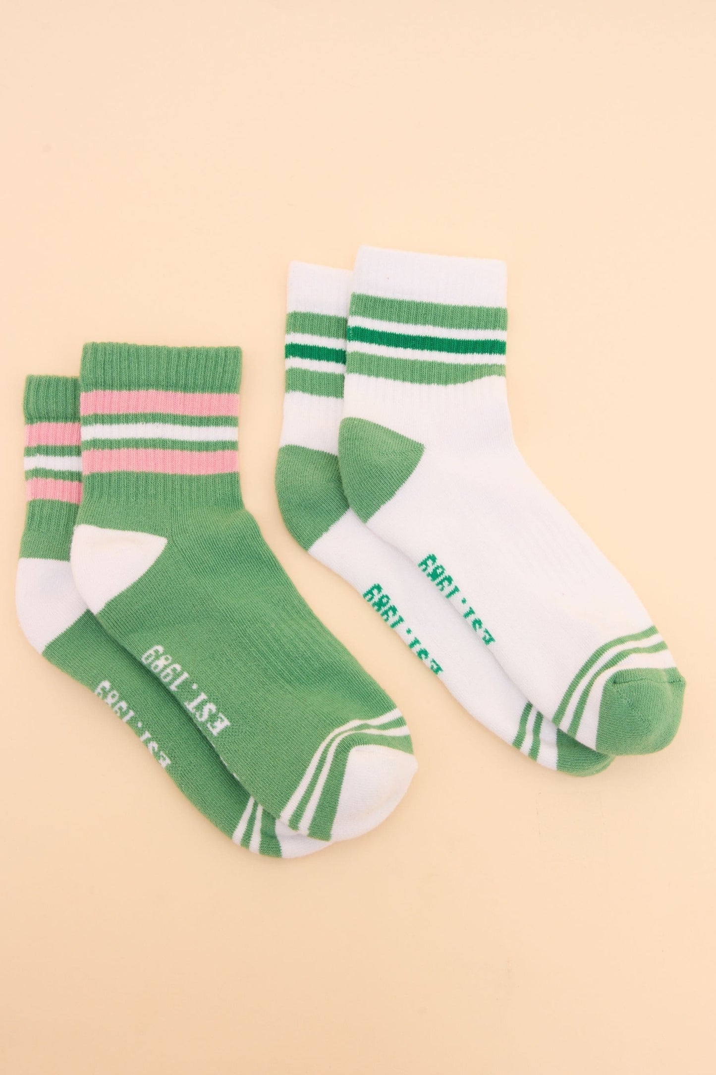 Joules Women's Volley Green Pack of Two Tennis Socks