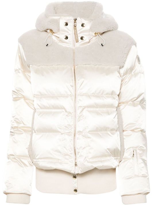 Bogner Padded Hooded Ski Jacket - Women's - Recycled Polyester/Spandex/Elastane/Cotton/Lamb FurRecycled Polyamide Polyurethane