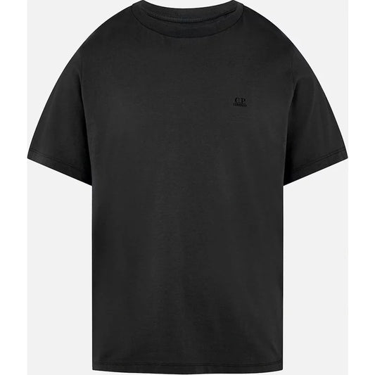 C.P.COMPANY CP Company Men's Mens 30/1 Jersey label Style Small Logo T-Shirt - Navy - Size: 44/Regular