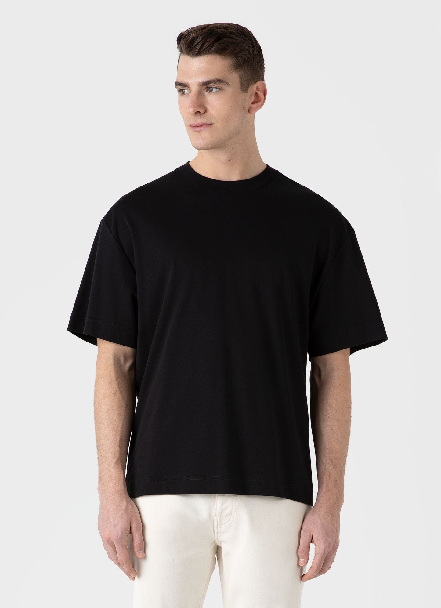 Sunspel Men's Oversized Heavyweight T-shirt in Black