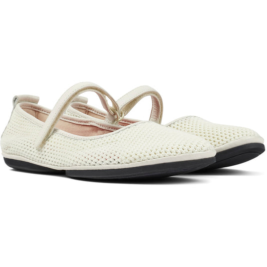 Camper CAMPER Right - Ballerinas for Women - White, size 35, Cotton fabric/Smooth leather