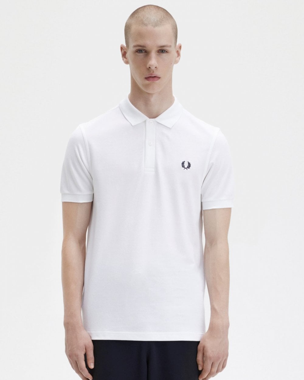 Fred Perry Mens Plain Signature Polo Shirt NOS Colour: White 100