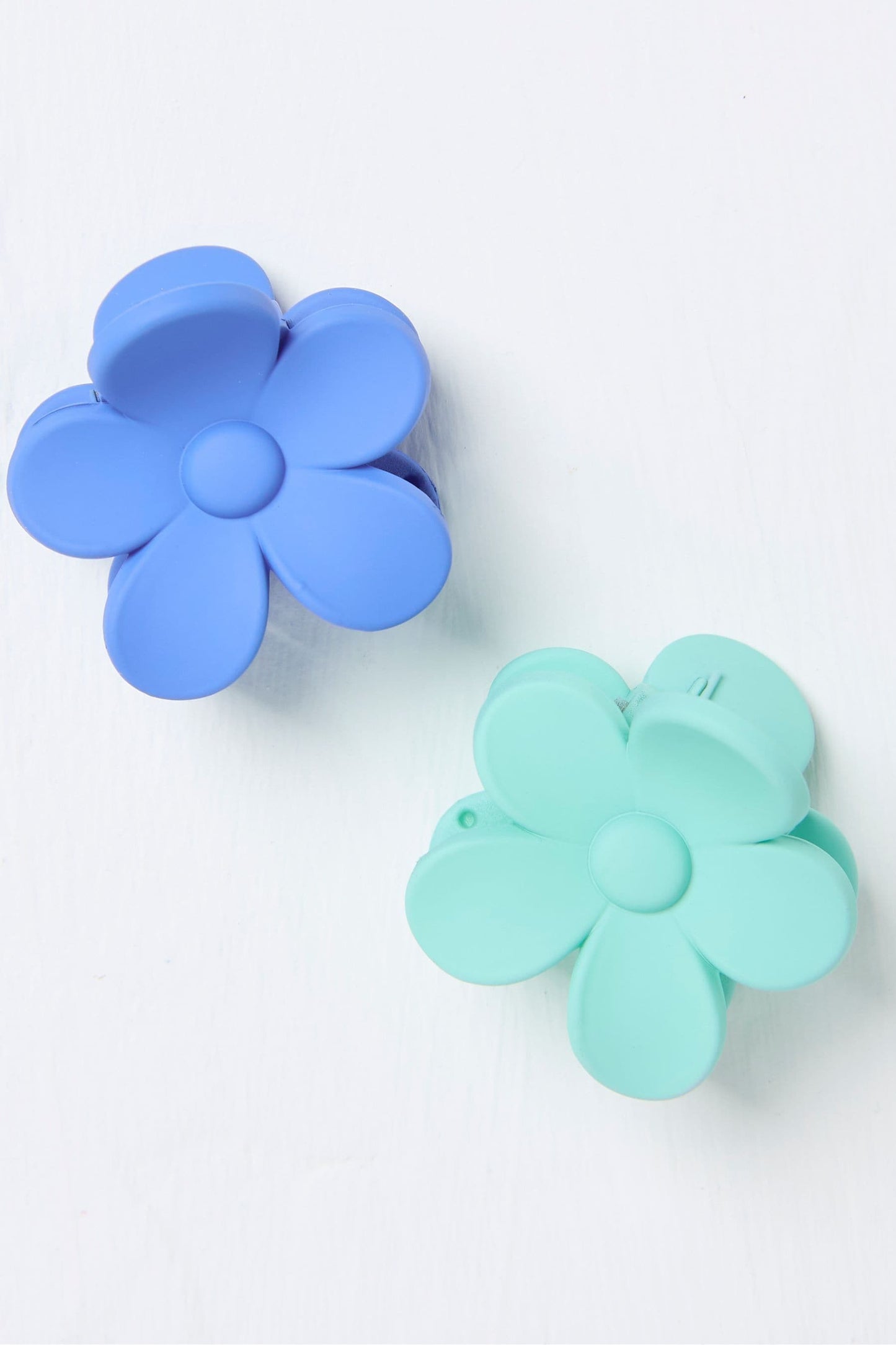 Fat Face Blue Flower Hair Clips 2 Pack