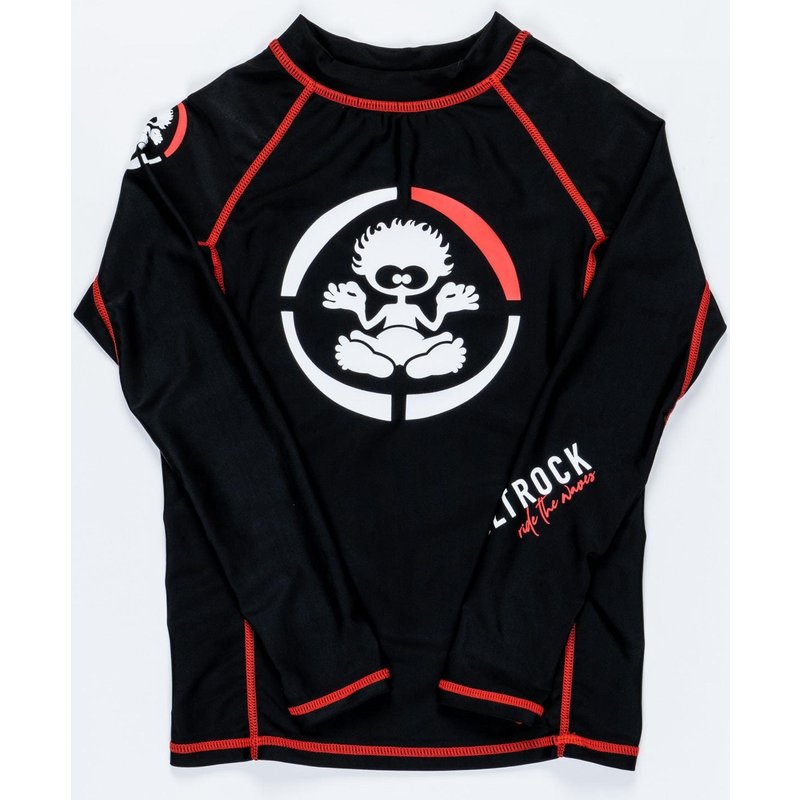 Saltrock Kids Long Sleeve Rashvest - Black - Size: 5-6 Years