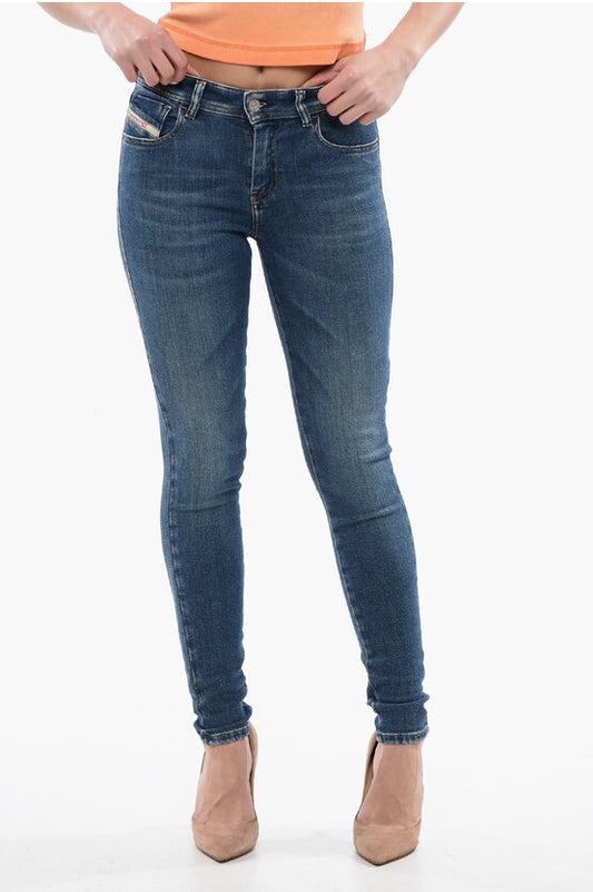 Diesel Mid Waist 2017 SLANDY Super Skinny Fit Jeans 12cm L32