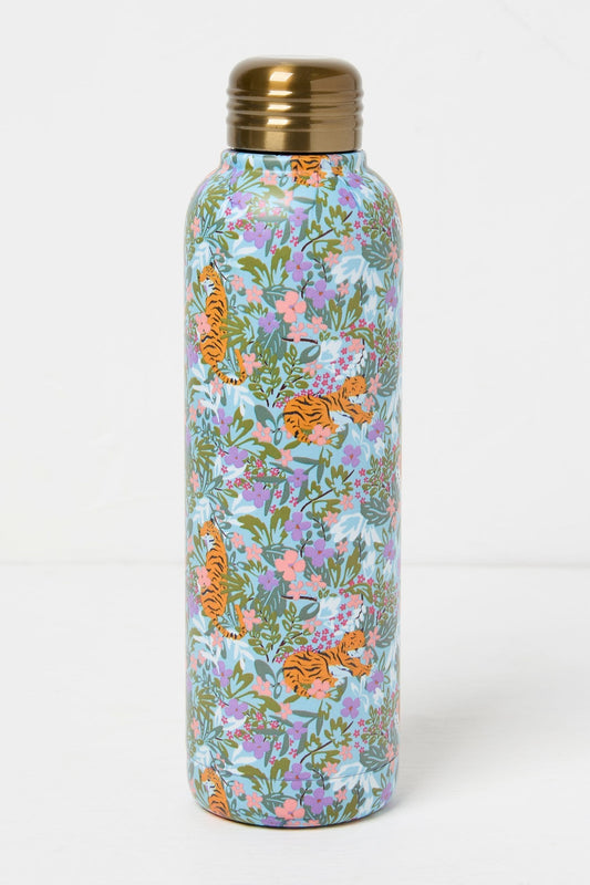 Fat Face Multi Colour Tiger Floral Drinks Bottles