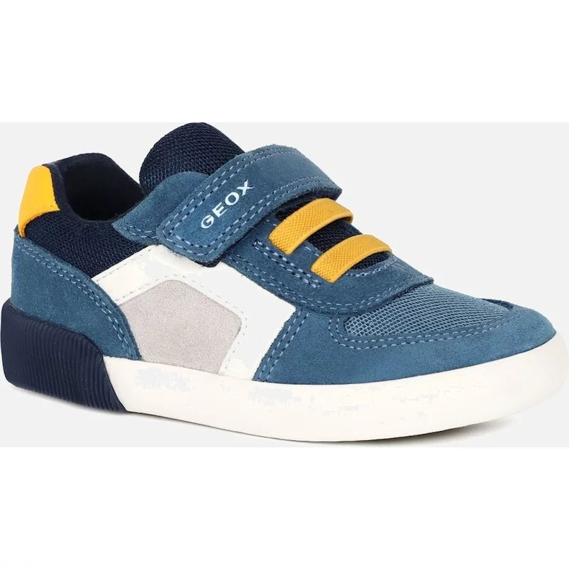Geox Boy's B Gisli Boys Infant Trainers - Blue - Size: 5/F (Standard)