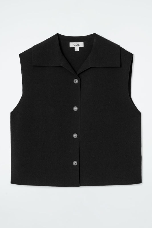 Cos COLLARED KNITTED WAISTCOAT