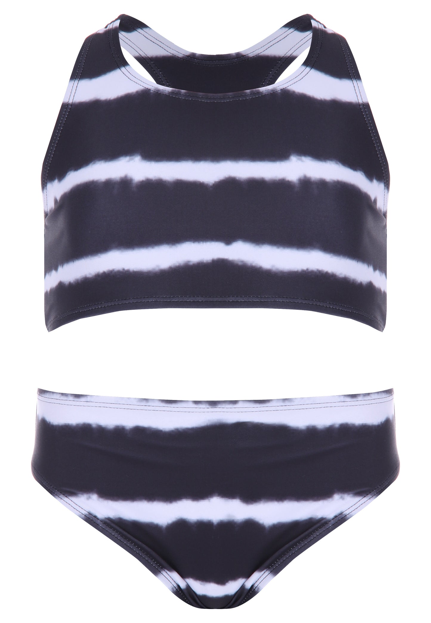 Peacocks Older Girls Black Tiedye Bikini