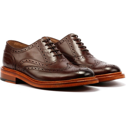 Ben Sherman Sugarman Brogue Leather Men's Mocha Lace-Up Shoes