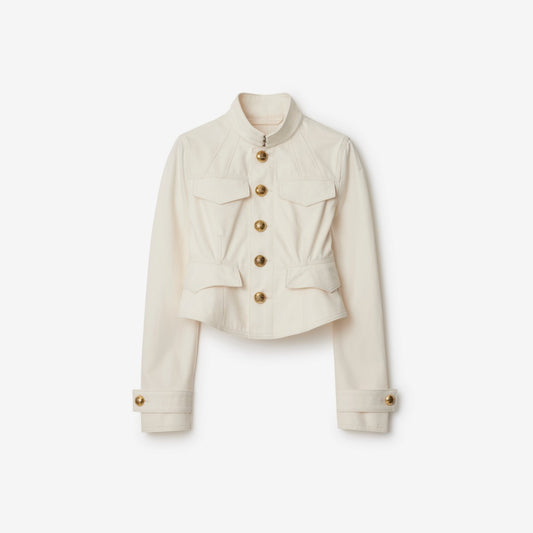 Burberry Cropped Cotton Jacket