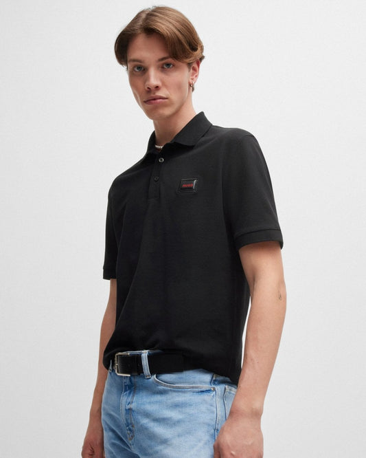 HUGO Dereso Gel Mens Polo Shirt Colour: Black 001