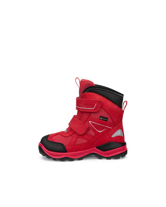 Ecco Snow Mountain - Kids' Nubuck Gore-Tex Winter Boot - Red