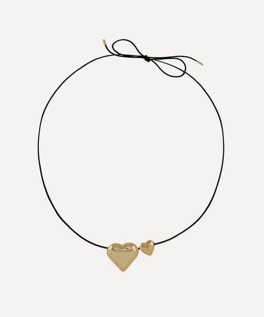 Martha Calvo 14ct Gold-Plated Amor Cord Necklace One size